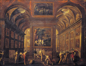 Allegoria con la Casa delle Muse di Alessandro Salucci